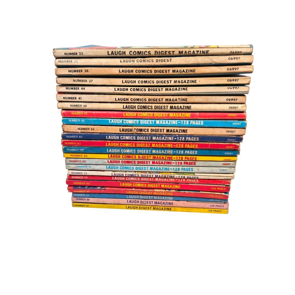 23 Lot of Laugh Digest Vintage Archie Comic Magazines Betty Veronica Jughead